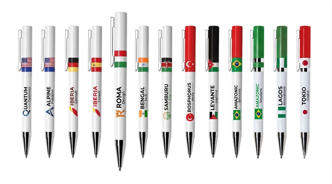 Customized Maxema Ethic Pens - Flag