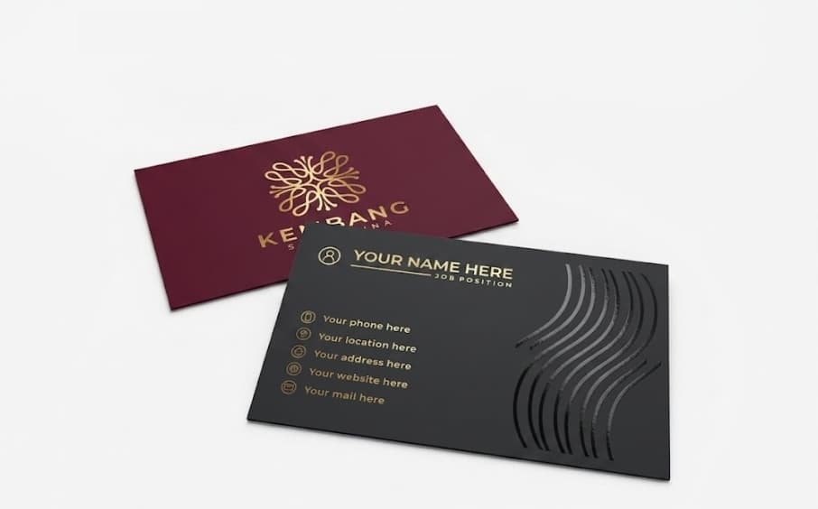 Gold Foil Spot UV Matt Lamination 400gsm
