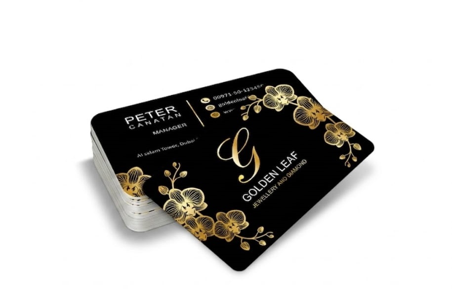 Rounded Corner Gold Foil Matt Lamination 400gsm