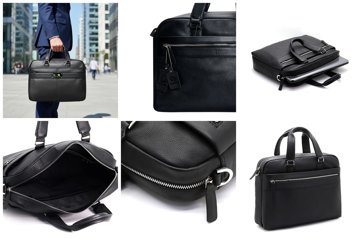 ChasePlus Leather Laptop Bags DOMINO